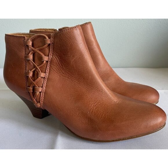 Latigo Shoes - LATIGO Elle Womens Brown Leather Ankle Booties Size 6 US